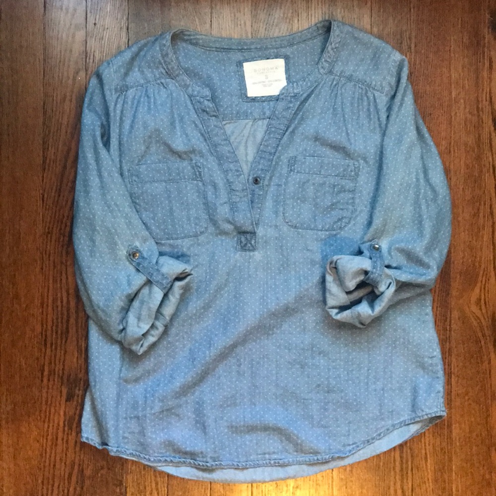 Quarter Sleeve Jean Top